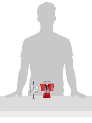 Bialetti Mini Express koffiezetapparaat rood 2tz + 2 kopjes