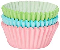 Patisse Papieren Cupcakevormpjes 5 cm 90 Stuks Blauw/Groen/Roze - thumbnail