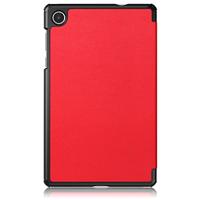 Lunso - Lenovo Tab M8 Gen 4 (8 inch) - Tri-Fold Bookcase hoes - Rood - thumbnail