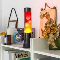 Mini lavalamp rood en geel - thumbnail
