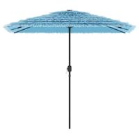 Parasol met stalen paal 248x248x248 cm blauw - thumbnail