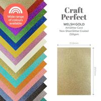 Craft Perfect By Tonic Studios Craft perfect • glitter a4 5 vellen 250g welsh gold - thumbnail