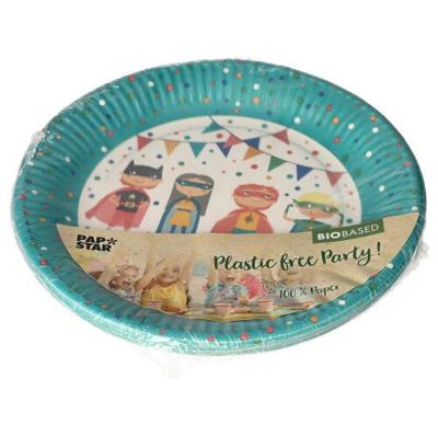 Papstar Borden superhero karton ø23cm 10st