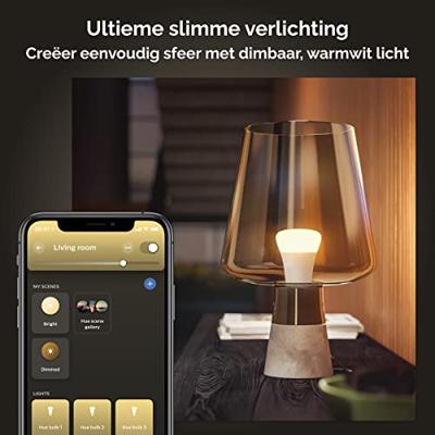 Philips Hue LED-lamp (4 stuks) 871951431914100 Energielabel: F (A - G) Hue White Viererpack 4x800lm 60W E27 36 W Warmwit Energielabel: F (A - G)