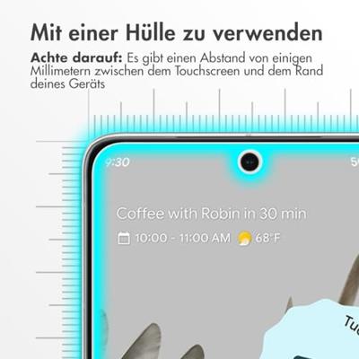 Accezz Gehard Glas Screenprotector Google Pixel 8 Smartphone screenprotector Transparant - thumbnail