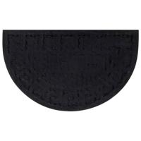 VidaXL Deurmat halfrond 45x75 cm rubber en kokosvezel - thumbnail