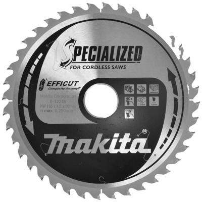 Makita Accessoires Cirkelzaagblad WPC | Efficut 185x30x1,5 40T 15g - E-12170 E-12170