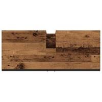 Wastafelkast 80x30x60 cm bewerkt hout oud houtkleurig - thumbnail