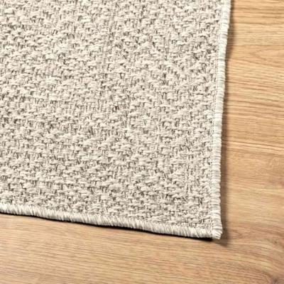 Vloerkleed ZIZUR room binnen en buiten 200x290 cm jute look