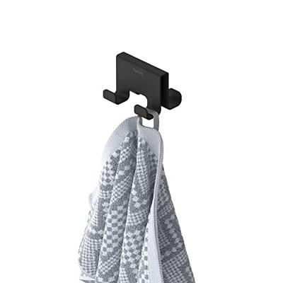 Tiger Handdoekhaak Voor Douchecabine Caddy 6-8 mm Dubbel Zwart