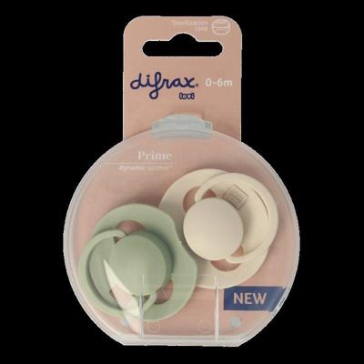 Fopspeen prime 0-6 maanden assorti 2 Stuks