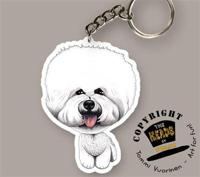 Sleutelhanger Bichon Frisé - thumbnail