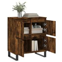 Dressoir 60x35x70 cm bewerkt hout gerookt eikenkleurig - thumbnail