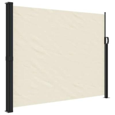 VidaXL Windscherm uittrekbaar 160x500 cm crèmekleurig