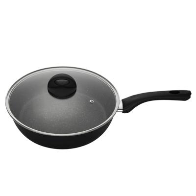 Sola Hapjespan Stonehenge - Ø 28 Cm - Zwart/wit - Inclusief Deksel Sola Hapjespan Stonehenge - Ø 28 Cm - Zwart/wit - Inclusief Deksel