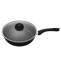 Sola Hapjespan Stonehenge - Ø 28 Cm - Zwart/wit - Inclusief Deksel - thumbnail