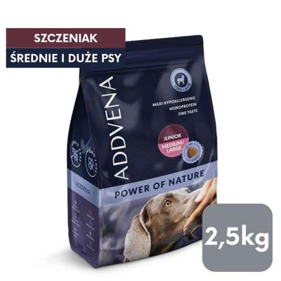 ADDVENA Power of Nature Junior Medium/Large Lamb - droog hondenvoer - 2,5kg