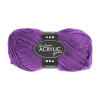 Creativ Company Acrylgaren neon - paars, 50gr - thumbnail