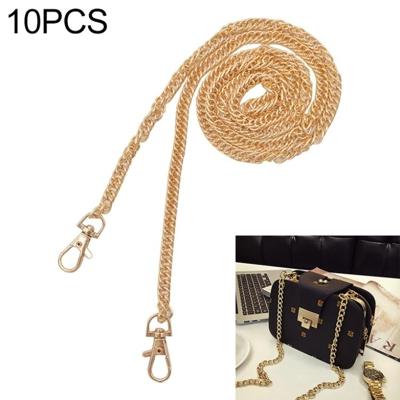10 stuks metalen ketting schoudertassen handtas gesp handvat DIY dubbele geweven ijzeren ketting riem 40cm (licht goud)