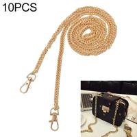 10 stuks metalen ketting schoudertassen handtas gesp handvat DIY dubbele geweven ijzeren ketting riem 40cm (licht goud) - thumbnail