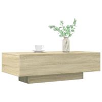 Salontafel 100x49,5x31 cm bewerkt hout sonoma eikenkleurig - thumbnail