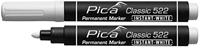 Pica 522/52 permanent marker 1-4mm ronde punt wit - thumbnail
