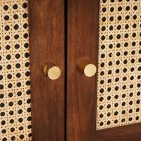 Nachtkastjes Bruin 50 x 33 x 60 cm Bamboe en massief mango hout - thumbnail