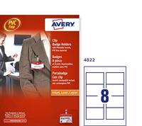 Avery-Zweckform 4822 Naamplaatje (b x h) 90 mm x 60 mm 25 stuk(s) - thumbnail