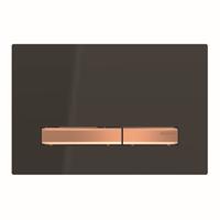 Bedieningsplaat Geberit Sigma 50 voor 2-toets Spoeling Rosé Goud / Zwart - thumbnail