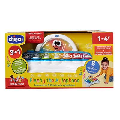 Chicco elektronische xylofoon Flash junior 26 cm wit 3 delig Chicco elektronische xylofoon Flash junior 26 cm wit 3 delig