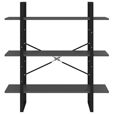 Boekenkast 100x30x105 cm spaanplaat grijs Boekenkast 100x30x105 cm spaanplaat grijs