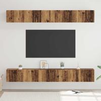 Tv-meubelset 6 pcs Oud hout 80 x 30 x 30 cm Bewerkt hout - thumbnail