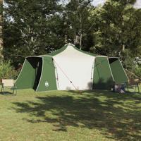 Tipi Tent met dak Groen en beige 492 x 492 x 275 cm Stof - thumbnail