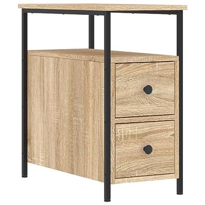 Nachtkastjes 2 st 30x60x60 cm bewerkt hout sonoma eikenkleurig