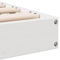 Bedframe Wit 160 x 220 cm Massief grenenhout - thumbnail