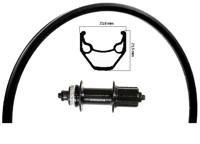 Kgs achterwiel zwart 28/29 inch 622 zac2000 zw/zw/rvs cas 8-10 centerl - thumbnail