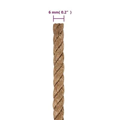 Touw 100% jute 6 mm 500 m - thumbnail