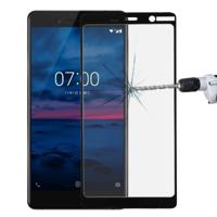 Voor Nokia 7 0.3 mm 9H oppervlaktehardheid 2.5D Explosieveilig volledig scherm getemperd glas Film(Black) - thumbnail