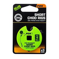 Fox Edge Armapoint Stiff Rig Beaked Chod Rigs Short 3St. 25LB Size 8 - thumbnail