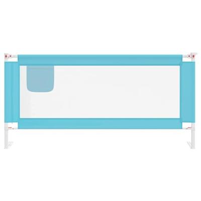 VidaXL Bedhekje peuter 190x25 cm stof blauw