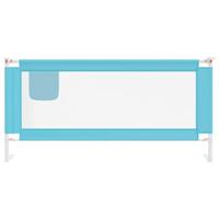 VidaXL Bedhekje peuter 190x25 cm stof blauw - thumbnail