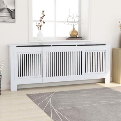 VidaXL Radiatorombouw 205 cm mdf wit