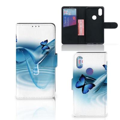 Xiaomi Mi Mix 2s | Telefoonhoesje | Met pasjeshouder | Vlinders