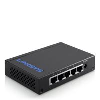 Linksys 5-Port Desktop Gigabit Switch (LGS105) - Linksys 5-Port Desktop Gigabit Switch (LGS105), Unmanaged, Gigabit Ethernet (10/100/1000), Wall mountable - thumbnail