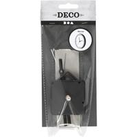 Creativ Company Klokonderdelen en uurwerken, max. afstand 6 mm, zwart, 1 set - thumbnail