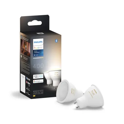 Philips LichtbronHue GU10 - 4,2W - White Ambiance set van 2 - 929003666702