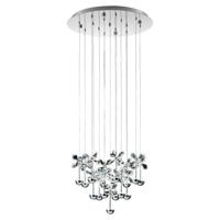 Stars of Light Pendant lampPianopoli 15-lights 50cm gray - 93662 - thumbnail