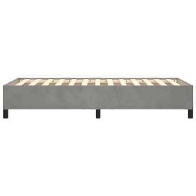 Bedframe zonder matras 80x200 cm fluweel lichtgrijs