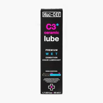 Muc-Off Muc off c3 ceramic wet lube 50ml bottle chain lube for wet conditions