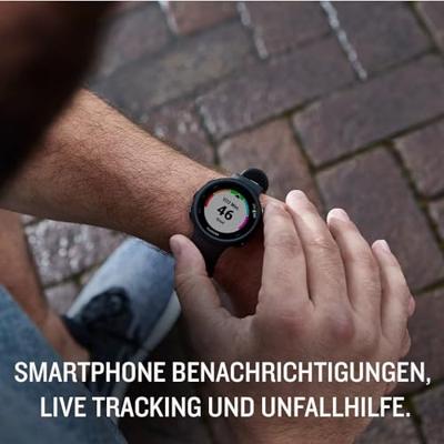Forerunner 45 - Zwart - smart watch met band - silicone - lava red - bandgrootte 129-197 mm - L